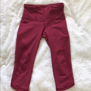 Lululemon cropped mesh leggings
